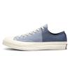 Chuck Taylor All Star 1970-е Круглый носок Шнуровка Низкие парусиновые Унисекс Синий и Белый