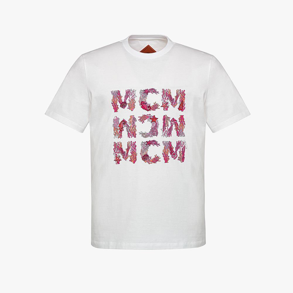 MCM Organic Cotton Aquatic T-Shirt Mhtfsmm16Wt