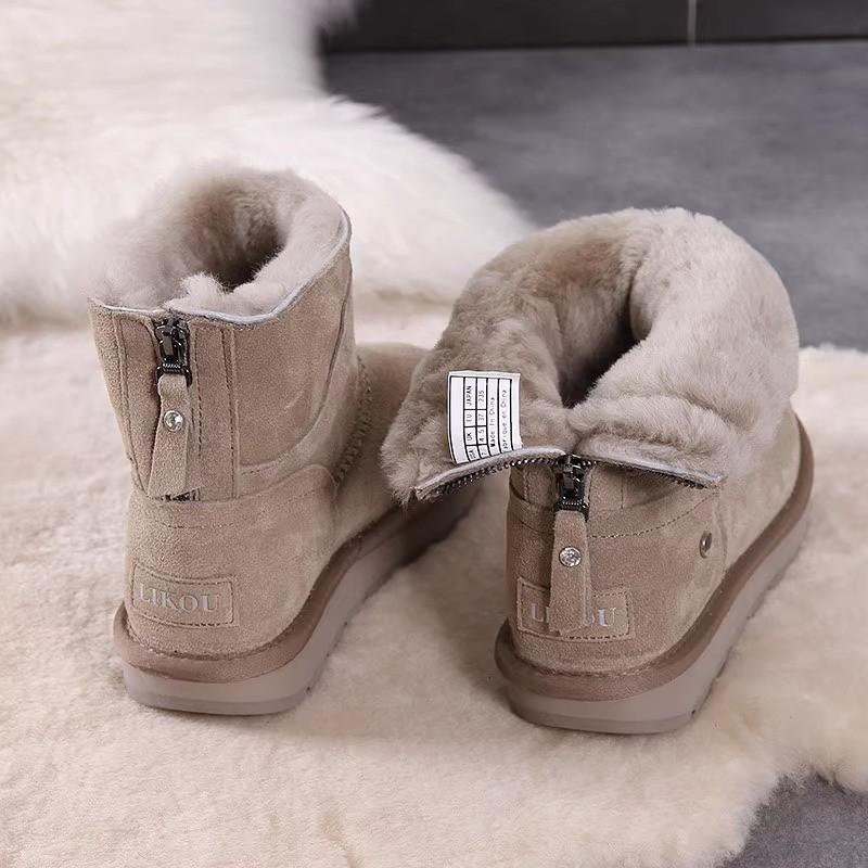 Fashion Northeast Snow Boots Women's Fleece and Thickening 2025 New Winter Cotton Shoes
