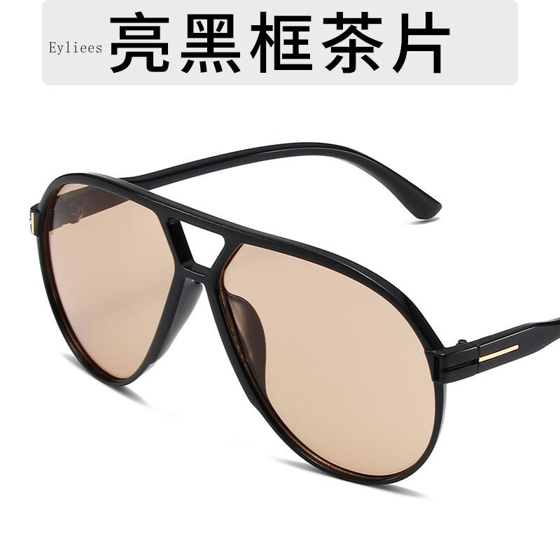 Винтажные солнцезащитные очки-пилоты оверсайз женские дизайнерские черные желтые очки с градиентом большая оправа солнцезащитные очки UV400 роскошные мужские Ш