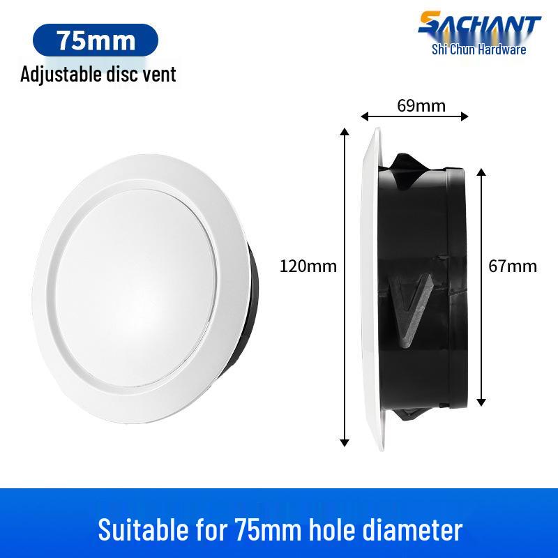 Регулируемый круглый ABS-диффузор для центрального кондиционирования