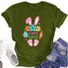 Women's Casual Short Sleeve Easter Printed Round Neck Short Sleeve T-Shirt Top