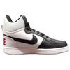 Nike Court Borough Mid White Black University Red Женские кроссовки 844906-100