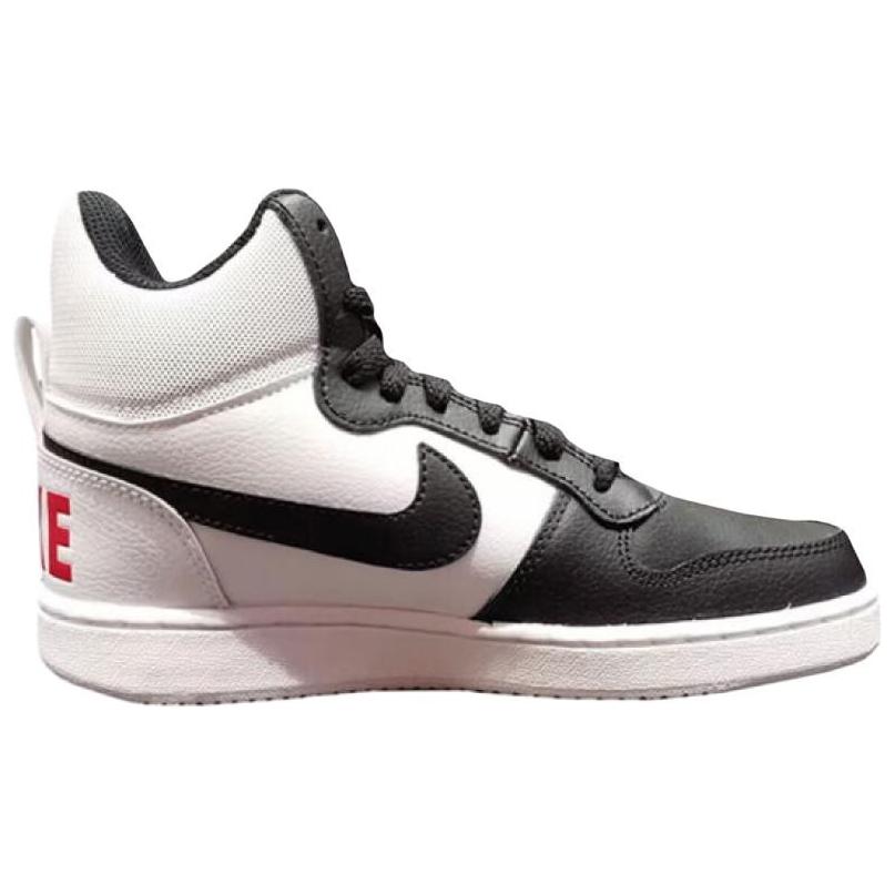 Nike Court Borough Mid White Black University Red Женские кроссовки 844906-100