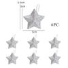Christmas Decorations Pendant Three Dimensional New Star Pendant Christmas Tree Decoration Pentagram Pendant