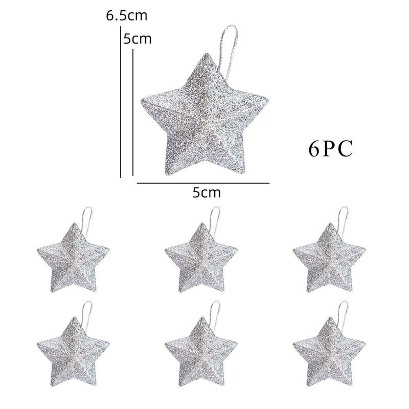 Christmas Decorations Pendant Three Dimensional New Star Pendant Christmas Tree Decoration Pentagram Pendant