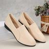 2024 Новые модные универсальные туфли на танкетке для женщин Однотонные удобные верхние туфли на весну и осень Слипоны Zapatos