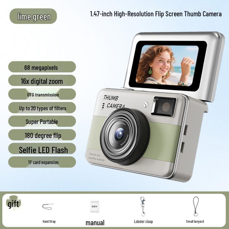 Y11 Mini Autofocus Student Camera - 68MP HD CCD