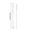 Straight Straw with Brush Tubes Reusable Metal Straw 304 Stainless Steel Drinking Straws Large 12mm Bubble Tea Milkshake Straw