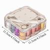 Portable Mini Sewing Box Set Partitioned Magnetic Needle Thread Box Hand Sewing Tool Kit  Family