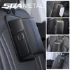 Leather Car Storage Bag Auto Seat Organizer Tissue Bag Water Cup Holder Mesh Storage Pocket Car Storage Box With Hanging
