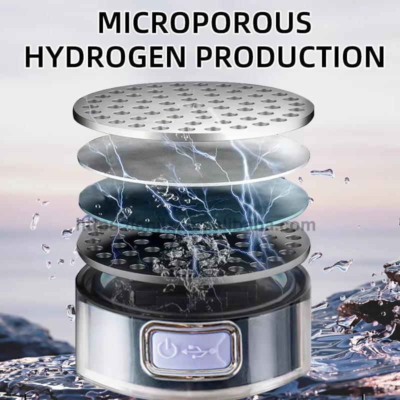Генератор водородной воды 1500 мл, щелочная энергетическая стеклянная бутылка, ионизатор анионовой воды, анти-USB, H2, здоровая умная чашка