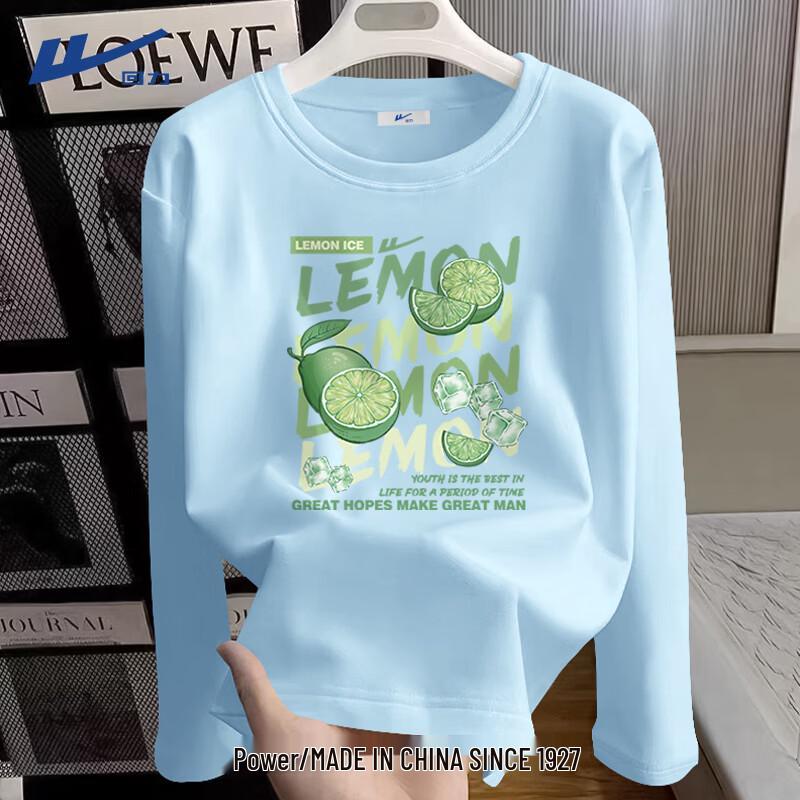 Женская футболка Warrior, весна 2026, из чистого хлопка, с длинным рукавом