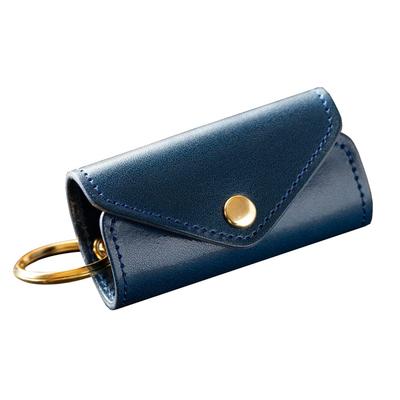 De Key Case Tochigi Leather Натуральная кожа Сделано в Японии Smart Key Брелок Ручной Работы Простой [Am Mas] Мужской KC-003 (синий)
