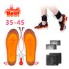 35-45 USB Heated Shoe Insoles Electric Foot Warming Pad Feet Warmer Sock Pad Mat Outdoor Sports Insole with Battery Box Heated Insoles