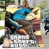 Мягкое плюшевое одеяло Grand Theft Auto GTA Game Gamer, фланелевое одеяло для гостиной, спальни, кровати, дивана, чехол для пикника