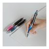 Механический карандаш Mitsubishi Pencil Alpha Gel, 0,5 мм, Слегка твердый, Черный, M5618GG1P.24, Гелевый захват, Низкий центр тяжести, Легкое нажимное письмо,