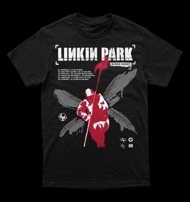 Футболка с графическим принтом Linkin Park Hybrid Theory, короткий рукав, для фанатов, унисекс, хлопок, оверсайз, большой размер