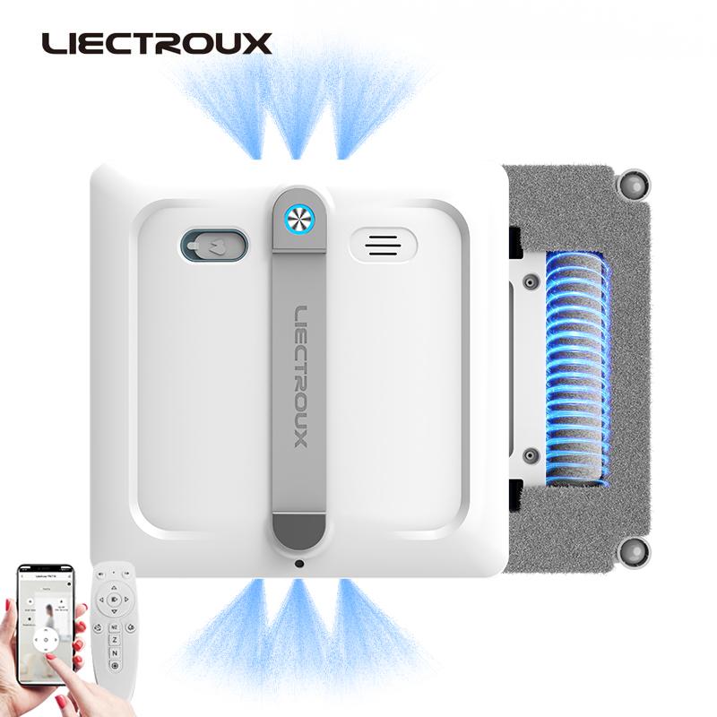 2025 НОВЫЙ робот-мойщик окон Liectroux S9, обновленный лазер, 2 роликовые щетки, 6-стороннее распыление воды насосом, 9 кПа, управление через приложение, голосовые подсказки