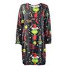 Women's Round Neck Casual Long Sleeve Plush Dresses