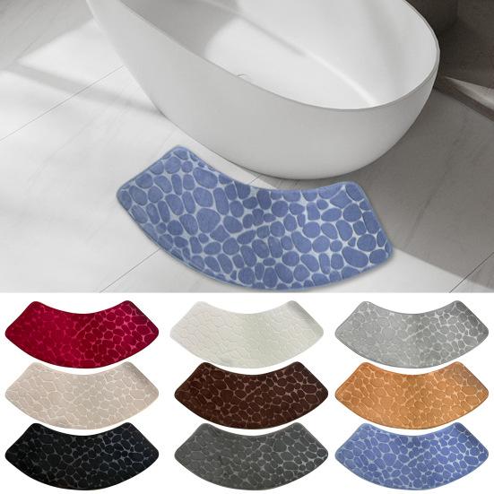 Коврик для ванной комнаты Pebble Design Coral Velvet Противоскользящий, впитывающий воду, быстросохнущий, коврик для ванной в отеле, коврик для гостиной