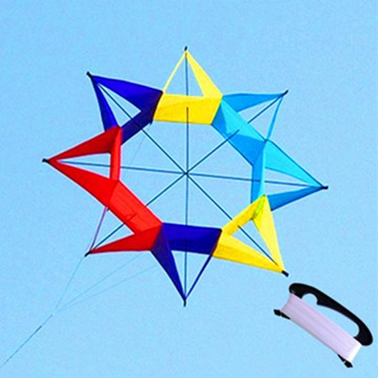 3D Plum Blossom Kite: Octagonal Hexagonal Rainbow Bestseller