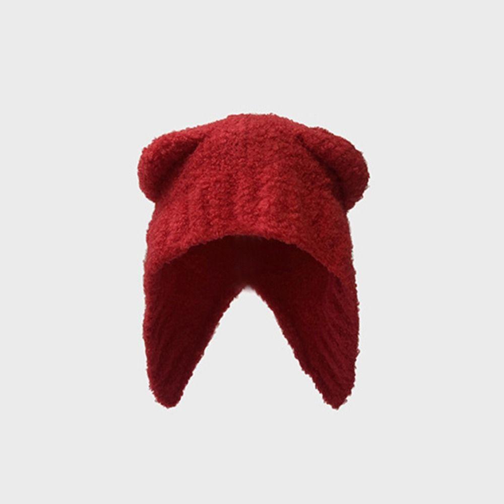 Warm Cute Autumn Winter Knitted Knitted Hat Wool Hat Cold Cap