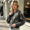 Винтажный кардиган-свитер в стиле Fair Isle женский осенне-зимний новая женская одежда свободный и универсальный мягкий восковой вязаный свитер-куртка