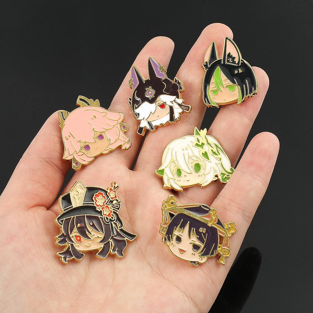 Оригинальный фэнтези значок грецкий орех лацкан мультяшный персонаж сплав брошь