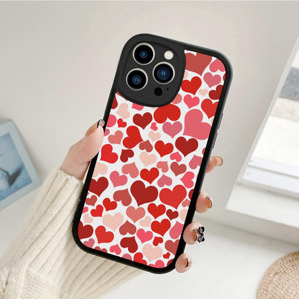 Для Iphone14 милый чехол для телефона с сердечком для Iphone 14 13 11 12 Pro MAX 13 12 MiNi 7 8 14 plus X XS XR защитные чехлы из овечьей кожи