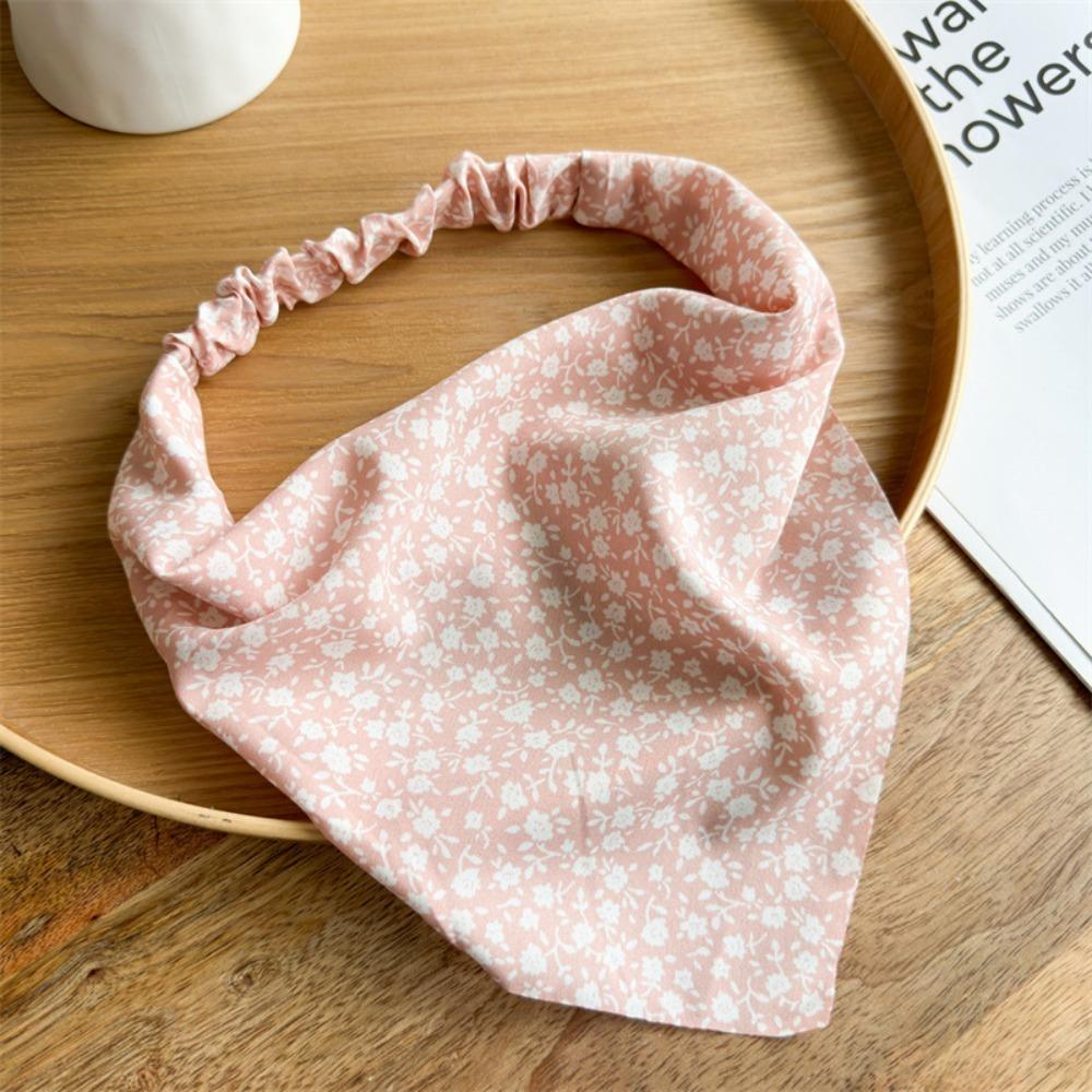 Chiffon Triangle HeadScarf Elastic Band Ladies Turban Summer Autumn Hair Accessories  Girls