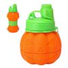 Retractable Folding Water Bottle Pumpkin Silicone Sport Bottles Collapsible Water Cup Travel