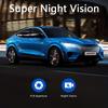 Видеорегистратор 4K камера для автомобиля видеорегистратор GPS Wi-Fi 24-часовой монитор парковки видеорегистратор ночного видения спереди и сзади 3 видеорегистратора камера видеорегистратор