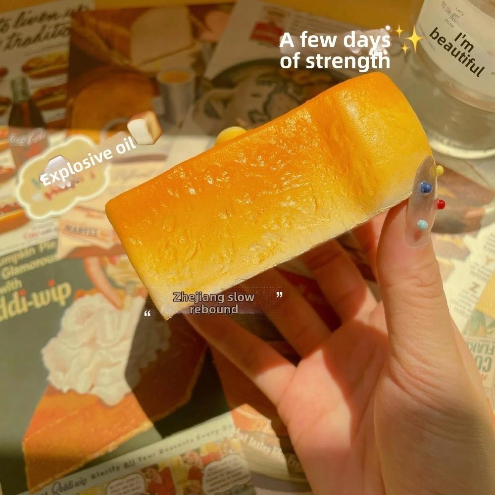 Super Wet Texture Stress Relief Toy Love Toast Design Slow Rebound Toy Fidget Toy For Adult