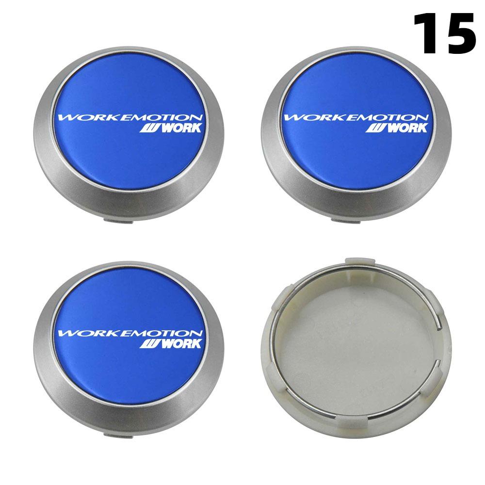 4PCS New 64MM OD / 60MM ID Cap For Rims WORK EMOTION EQUIP MEISTER VS Logo Wheel Center Cap Sport Car Wheel Cover Hub caps