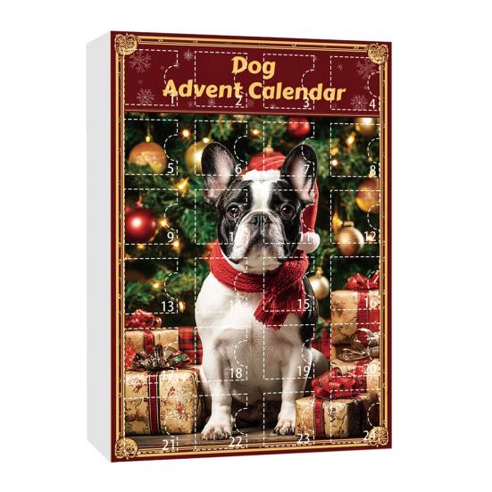 Dog Advent Calendar 2025 24Pcs 2D Dog Breeds Ornaments for Tree Decor 24 Days Christmas Countdown Calendar Surprise Gifts for Dog Lovers
