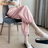 Single Ice Silk Casual Leg Pants Women's Summer Thin High Waist Loose Languor Pants