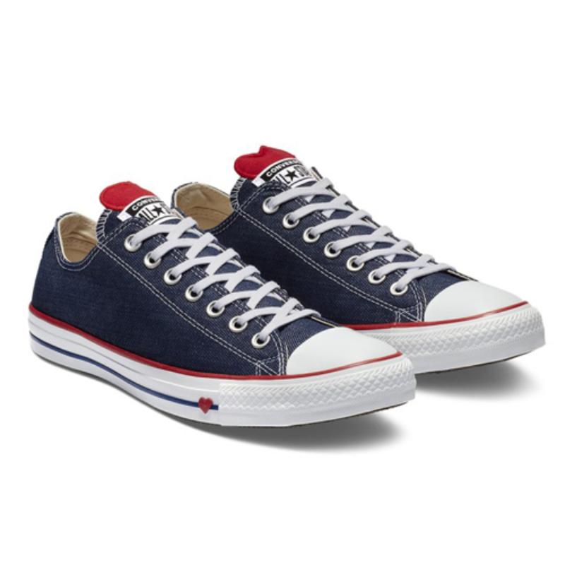 Converse Chuck Taylor All Star Classic Универсальные низкие парусиновые кеды Унисекс 'Индиго'