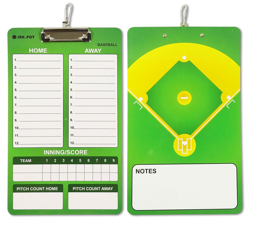 Inkdotpot Тренерская доска для записей сухого стирания, двухсторонняя тренерская доска с маркером и ластиком для футбола