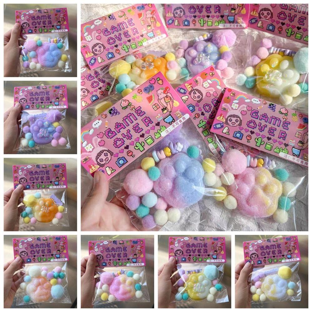 Мультяшная кошачья лапка игрушка с медленным восстановлением кошачья лапка щипать фиджет-игрушка сжимать лапку игрушки сувениры для вечеринки