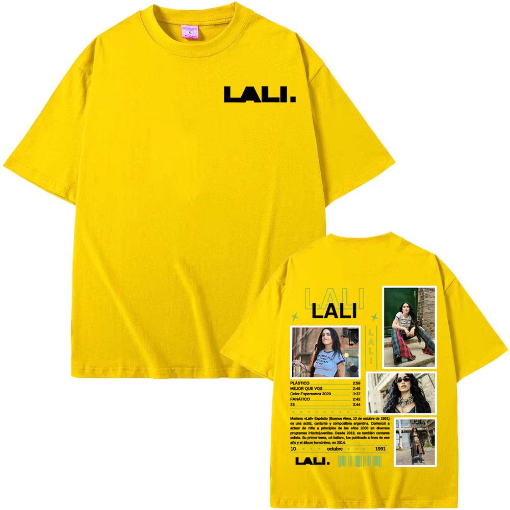 Singer Lali Esposito Album Tour 2025 Cover Tee Shirt Unisex Women Harajuku High Street Tshirt Fashion Comfort 100 Cotton T Shirt