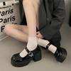 Fashion Women Loafers Autumn New Platform Heels British Style Lolita Low Heel Mary Jane Jk Uniform Shoes Leisure Daily  Mary Jane Shoes