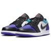 Мужские кроссовки Air Jordan 1 Low Aqua Purple White Court-Purple 553558-154