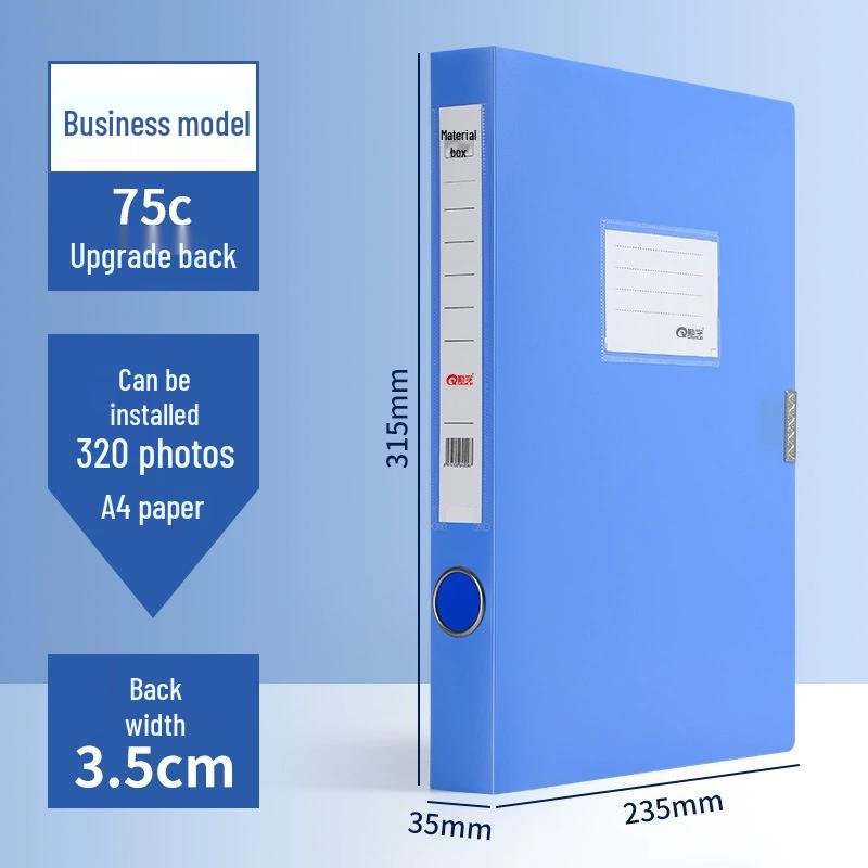 A4 Thickened Anti-Fall PP File Storage Box
