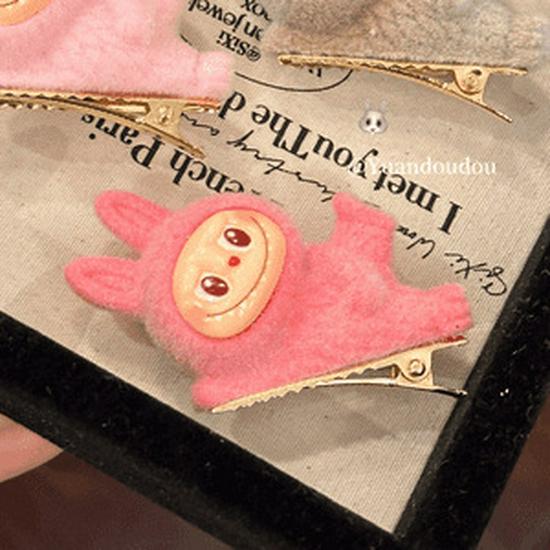 Милая мультяшная заколка-уточка Лабубу - Девичий аксессуар для боковых прядей для женщин и детей