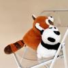 Reversible Panda Plush Toy, Flip To Turn Pandas Into Red Pandas, Simulated Panda/Red Panda 2-in-1 Doll,Sensory Fidget Doll
