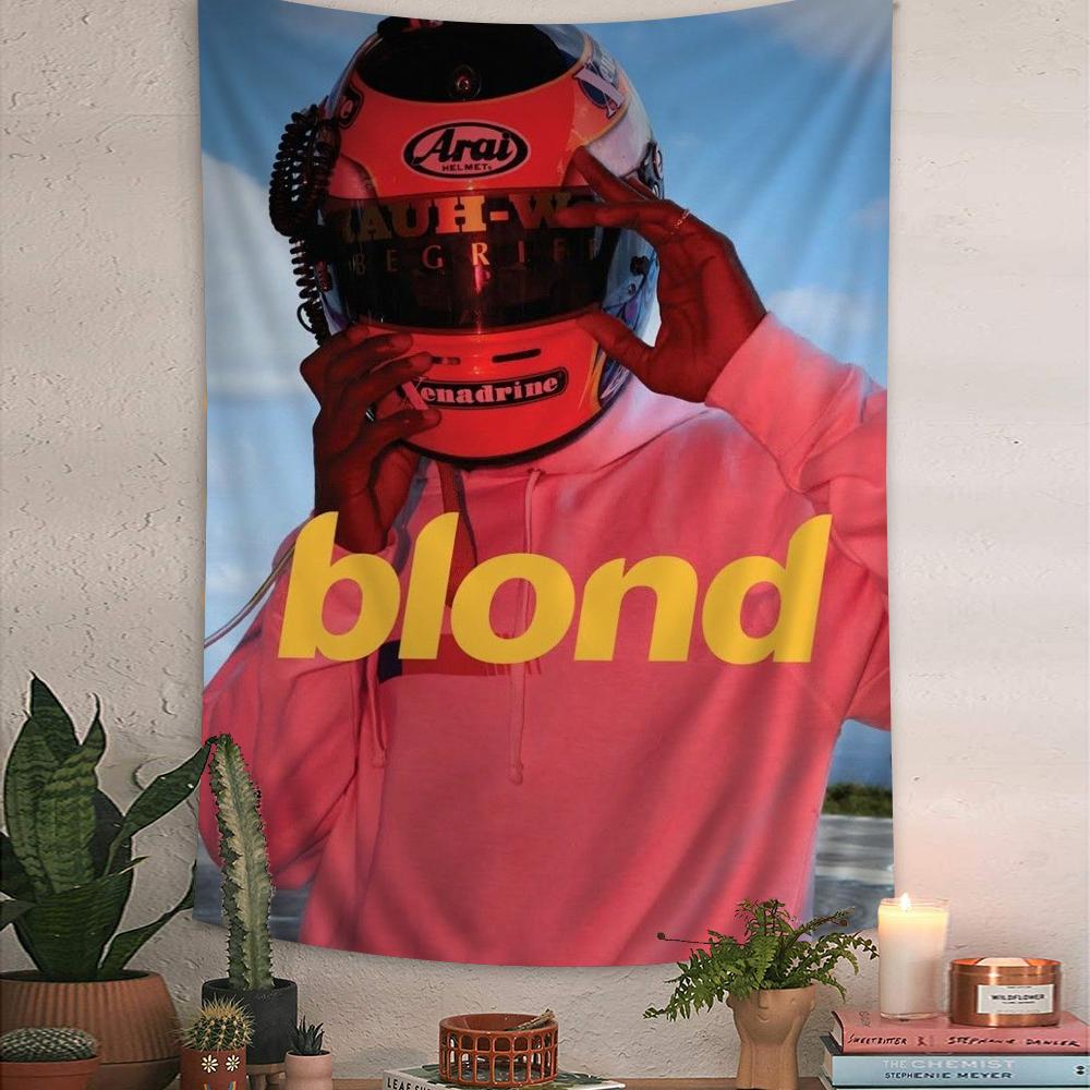 Постер Фрэнка Оушена Blond Цветной Гобелен Настенный Бохо Гобелены для Стен Мандала Настенное Полотно
