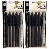 Из 10 черных Pentel black sign 2 XS520AD5 оригинальная наклейка с логотипом в комплекте [Набор ручек] ручки на водной основе, набор из 5 штук, сумки, +