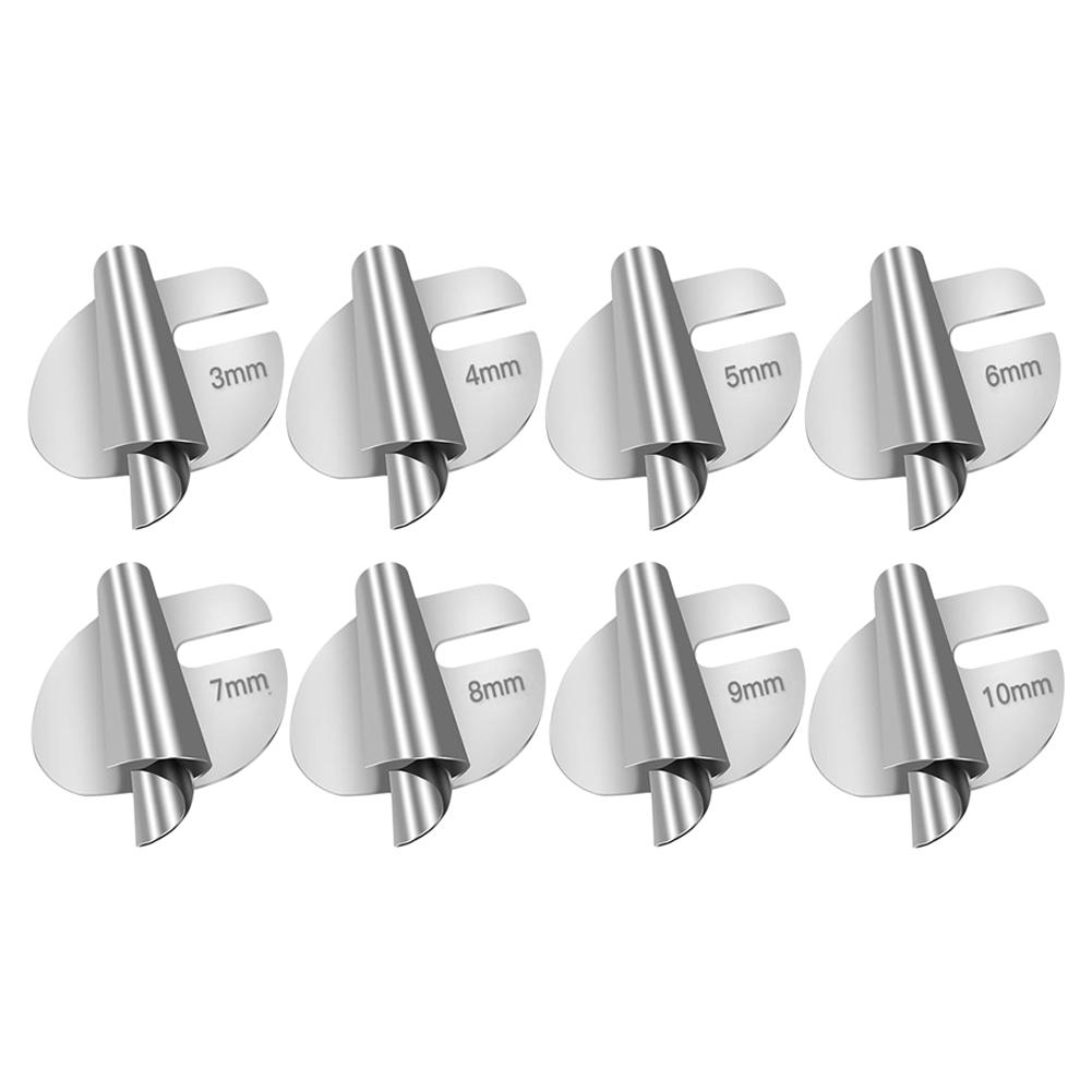 1/8pcs Stainless Steel Sewing Rolled Hemmer Foot 3mm-10mm Universal Sewing Hemming Puller Machine Presser Foot DIY Crafts Tool