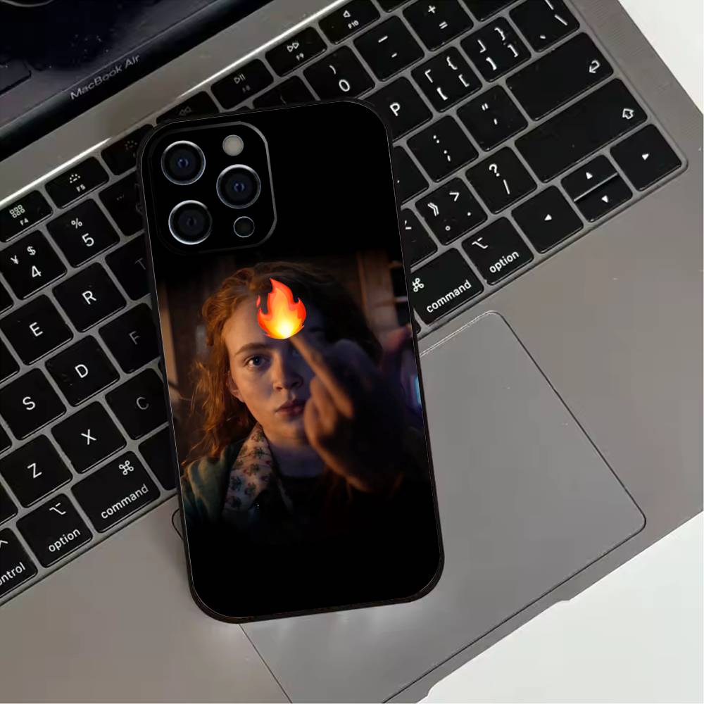 A-Актриса S-Сэди Синк Чехол для телефона для iPhone 17,16,15,14,13,12,11 Plus,Pro Max,XS,Мягкий силиконовый черный чехол